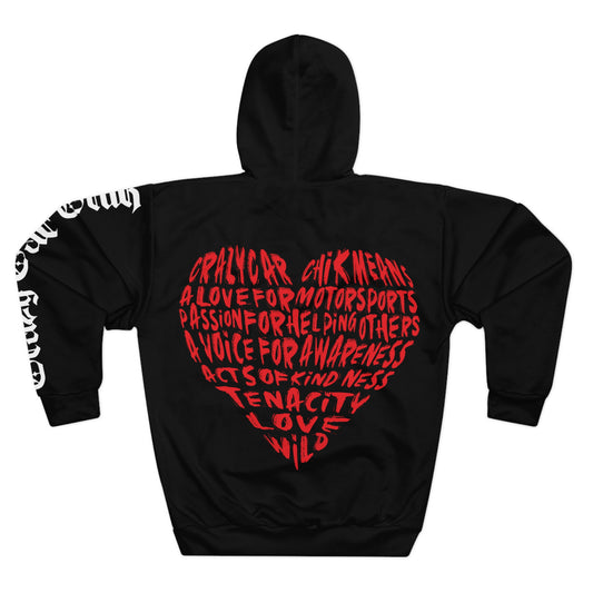 What's In Her Heart Hoodie (Left Sleeve Logo)