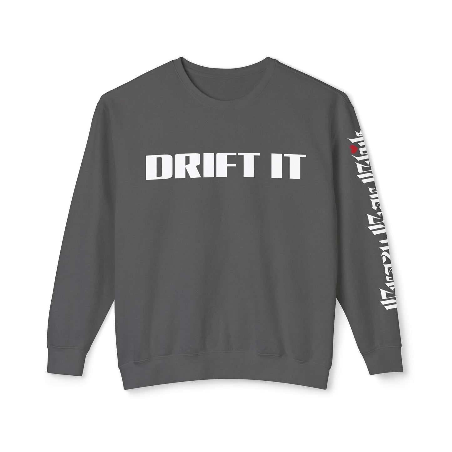 Drift It Unisex Lightweight Crewneck Sweatshirt (Left Sleeve Logo)