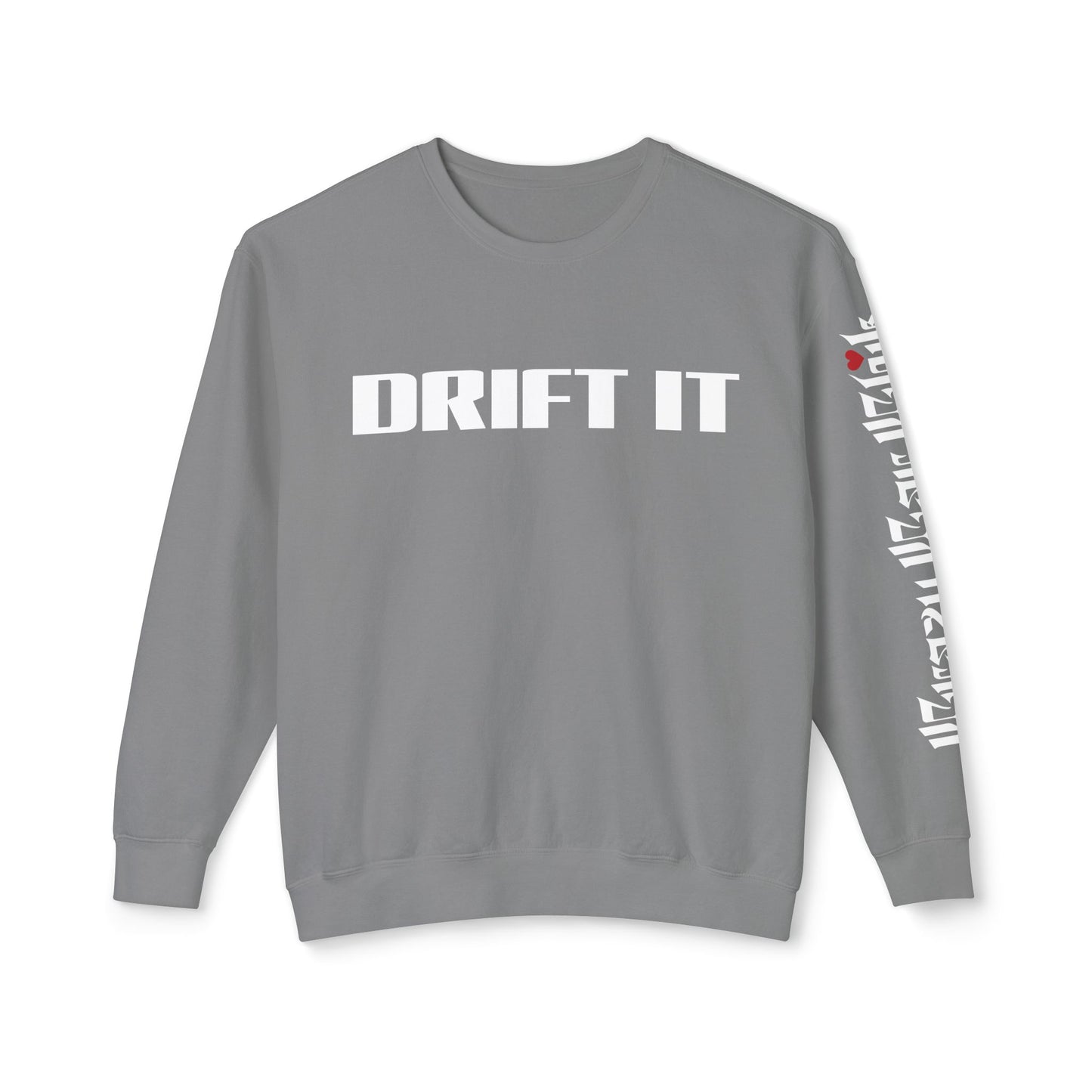 Drift It Unisex Lightweight Crewneck Sweatshirt (Left Sleeve Logo)
