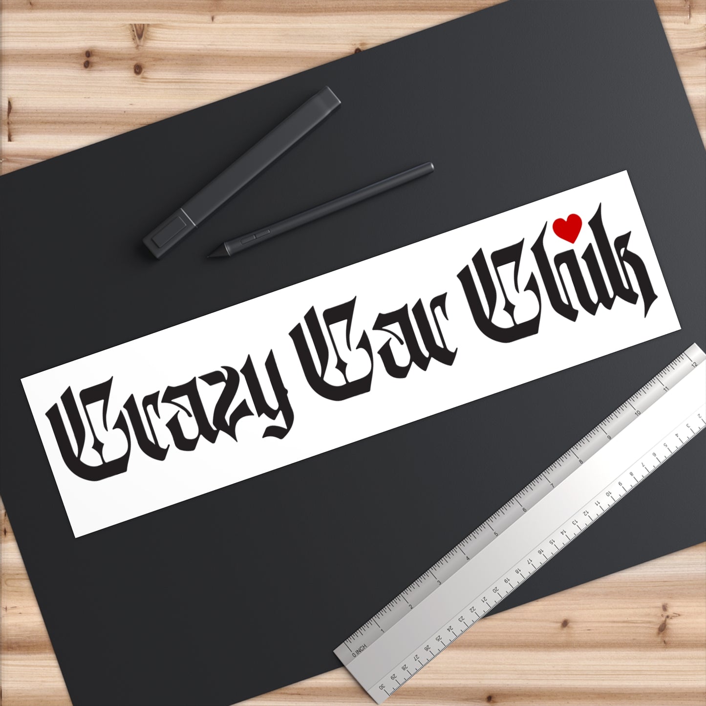 Bumper Stickers (Black on White)