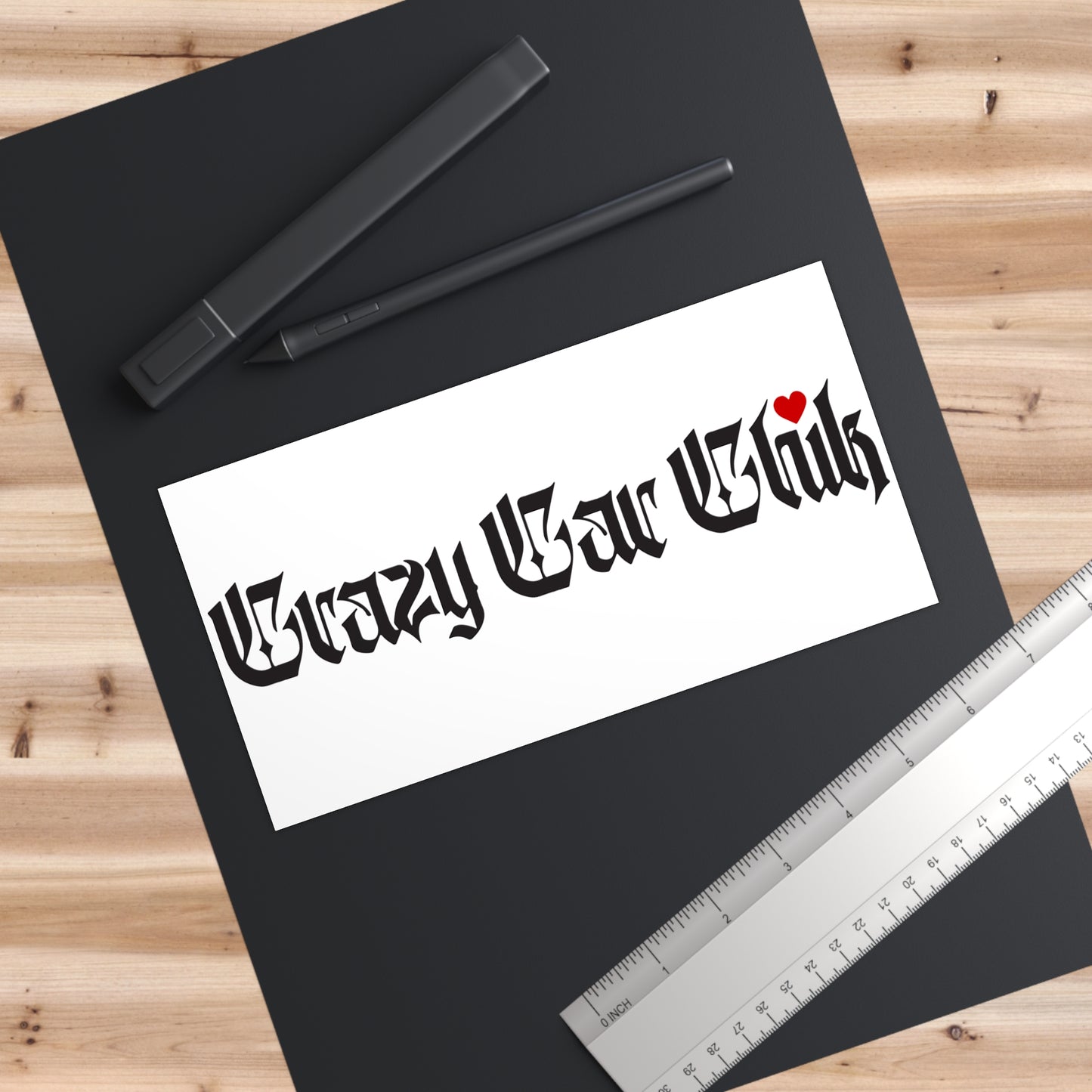 Bumper Stickers (Black on White)