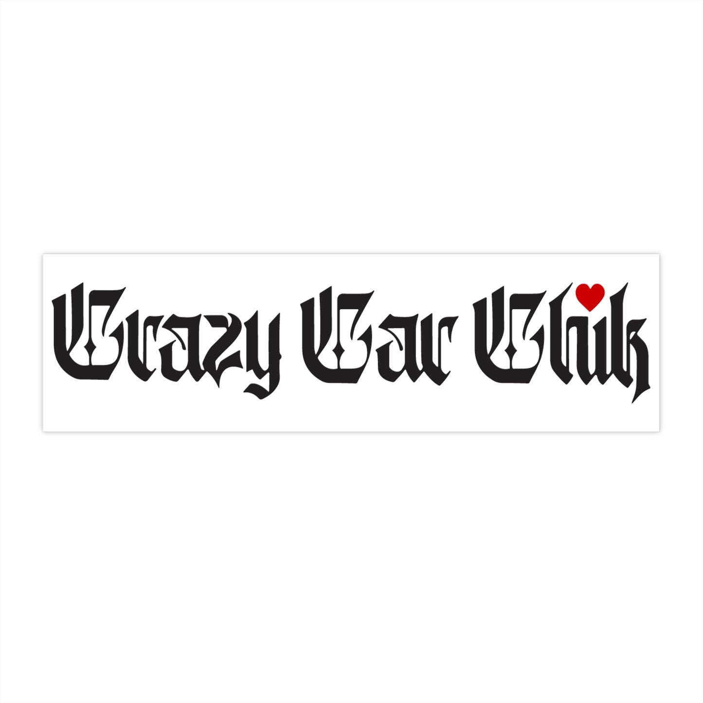 Bumper Stickers (Black on White)