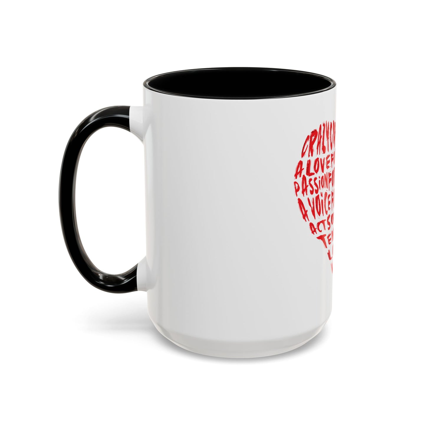 "What's In Her Heart" Accent Coffee Mug (11, 15oz)